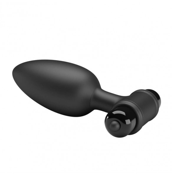MR PLAY - Vibrating Anal Plug (Battery - Black)